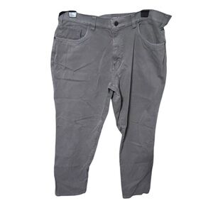 Haggar Jeans Mens 38x32 Gray City Flex Slim Straight Denim Stretch Pants J9